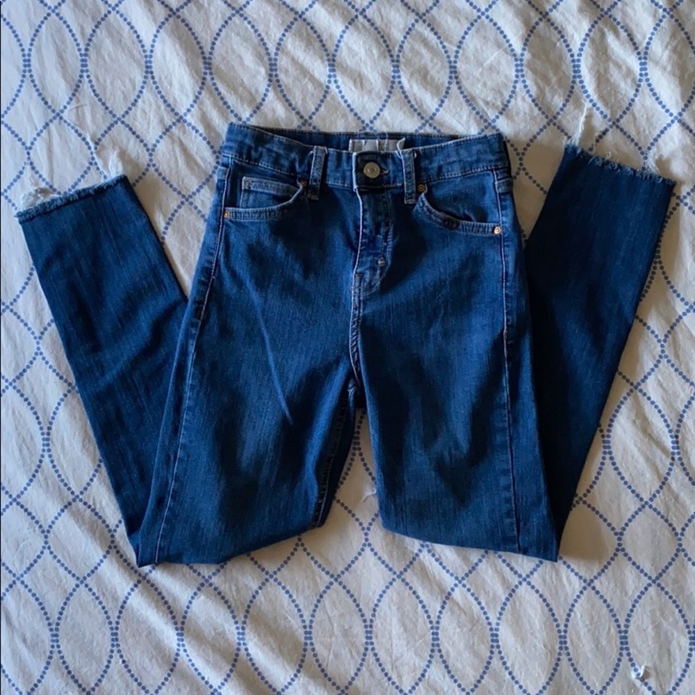 Topshop Moto Jamie Jeans Diy Raw Hem - 25P